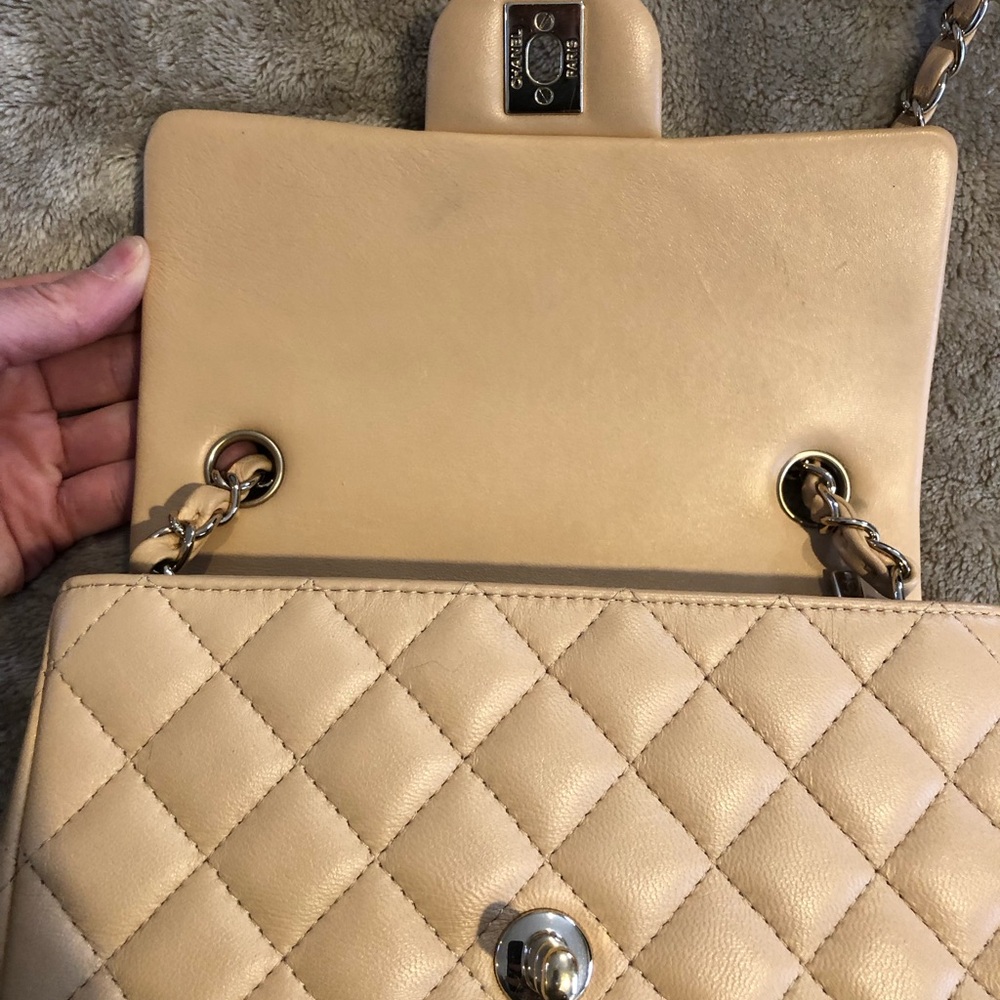 Chanel Tan Quilted Leather Mini Shoulder Bag - Picture 5 of 16